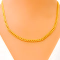 Lightweight Curb Link 22K Gold Chain