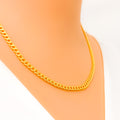 Lightweight Curb Link 22K Gold Chain - 18"
