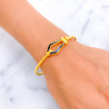 colorful-stately-21k-gold-bangle-bracelet