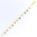 Impressive Sleek 22k Gold CZ Bracelet 