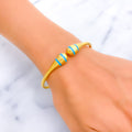 elevated-trendy-21k-gold-bangle-bracelet