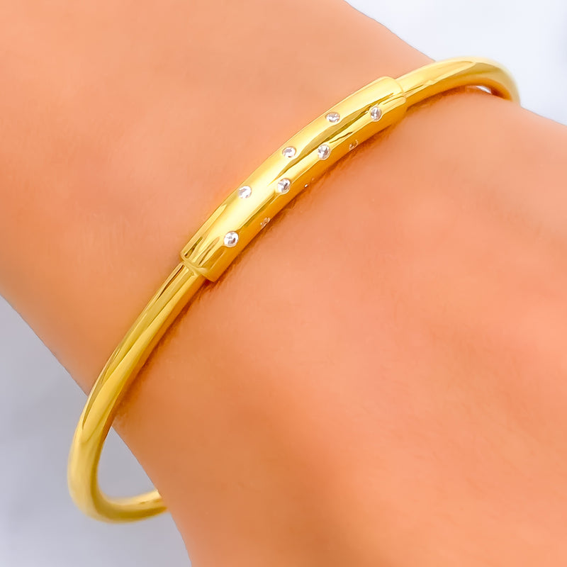 lovely-charming-21k-gold-bangle-bracelet