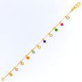 Accented Shimmering 22k Gold CZ Bracelet 