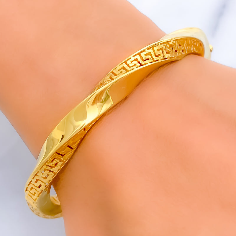 refined-engraved-21k-gold-bangle-bracelet