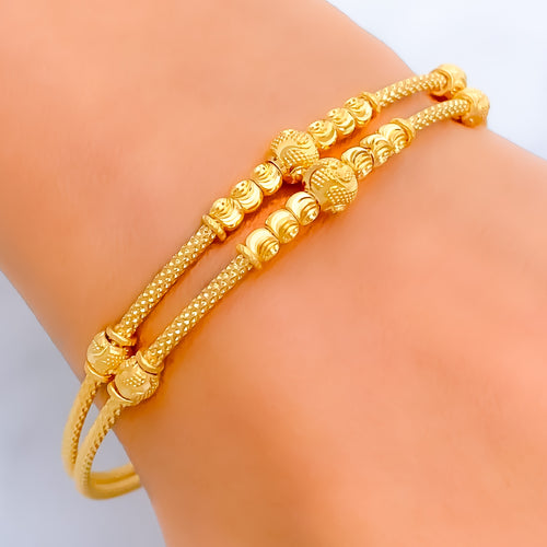 Sleek Sophisticated 22k Gold Bangle Bracelet