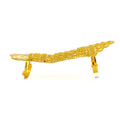 Bright Luxurious Alluring 22k Overall Gold Finger Ring