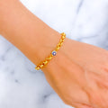 Everlasting Regal 22k Gold CZ Bracelet