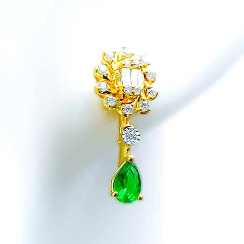 dangling-floral-18k-gold-diamond-earrings