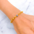 Everlasting Regal 22k Gold CZ Bracelet