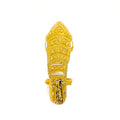 Bold Impeccable Embellished 22k Overall Gold Finger Ring