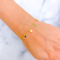 Noble Majestic 22k Gold CZ Bracelet