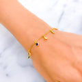 Noble Majestic 22k Gold CZ Bracelet