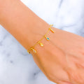 Chic Timeless 22k Gold CZ Bracelet