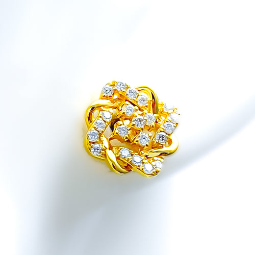 fancy-twisted-flower-18k-gold-diamond-earrings