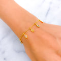 Chic Timeless 22k Gold CZ Bracelet