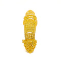 Refined Glamorous Opulent 22k Overall Gold Finger Ring