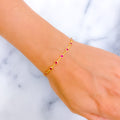 Versatile Glamorous 22k Gold CZ Bracelet