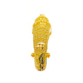 Captivating Eclectic Beaded 22k Overall Gold Finger Ring