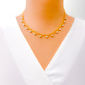 Palatial Laced Orb 22k Gold Necklace Set