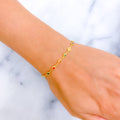 Trendy Distinct 22k Gold CZ Bracelet