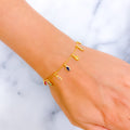 Petite Blush 22k Gold CZ Bracelet