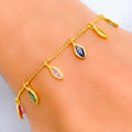 Petite Blush 22k Gold CZ Bracelet