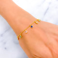 Accented Shimmering 22k Gold CZ Bracelet