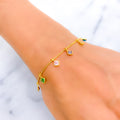 Bold Geometric 22k Gold CZ Bracelet