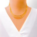 Delightful Fine Beaded 22k Gold Necklace Set