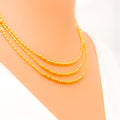Delightful Fine Beaded 22k Gold Necklace Set