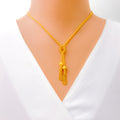 Stunning Love Knot 22k Gold Necklace Set