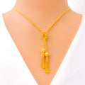 Stunning Love Knot 22k Gold Necklace Set