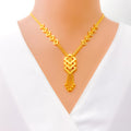 Brilliant Lustrous Dressy 22k Gold Necklace Set