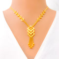 Brilliant Lustrous Dressy 22k Gold Necklace Set