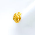 Ritzy Radiant Dotted 22k Gold Top Earrings 
