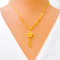 attractive-shimmering-22k-gold-necklace-set