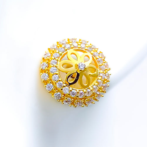 lovely-flower-22k-gold-cz-earrings