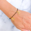 charming-stylish-22k-gold-black-bead-bracelet