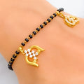 charming-stylish-22k-gold-black-bead-bracelet