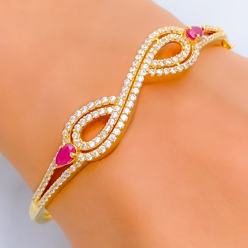 iconic-colorful-22k-gold-cz-bangle-bracelet