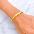 opulent-modern-22k-gold-cz-bangle-bracelet