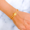 delightful-flower-22k-gold-cz-bangle-bracelet