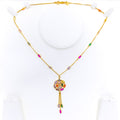 radiant-exclusive-22k-gold-cz-mosaic-necklace