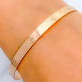 Mod Vibrant 22k Rose Gold Bangle - 2.4