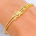 tasteful-sparkling-22k-gold-cz-bangle-bracelet