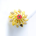 colorful-star-22k-gold-cz-earrings