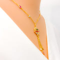 glossy-colorful-22k-gold-cz-mosaic-necklace