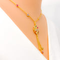 radiant-dangling-22k-gold-cz-mosaic-necklace