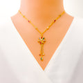 charming-luscious-22k-gold-cz-mosaic-necklace