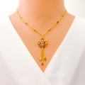 radiant-exclusive-22k-gold-cz-mosaic-necklace